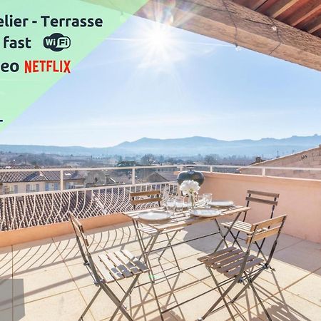 Mont Ventoux - Terrasse - Vue Degagee - Linge De Qualite - Fibre - Confort Gardanne Exteriér fotografie